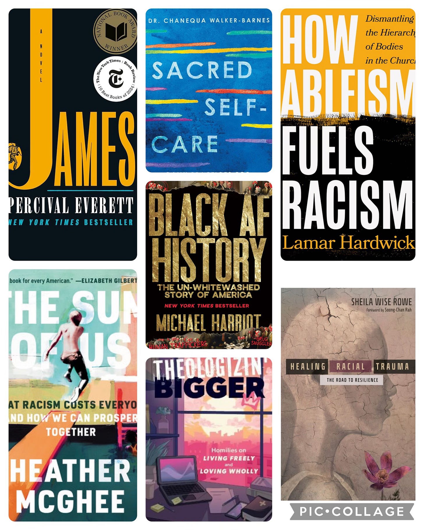 A collage of book covers (titles and authors are listed below)