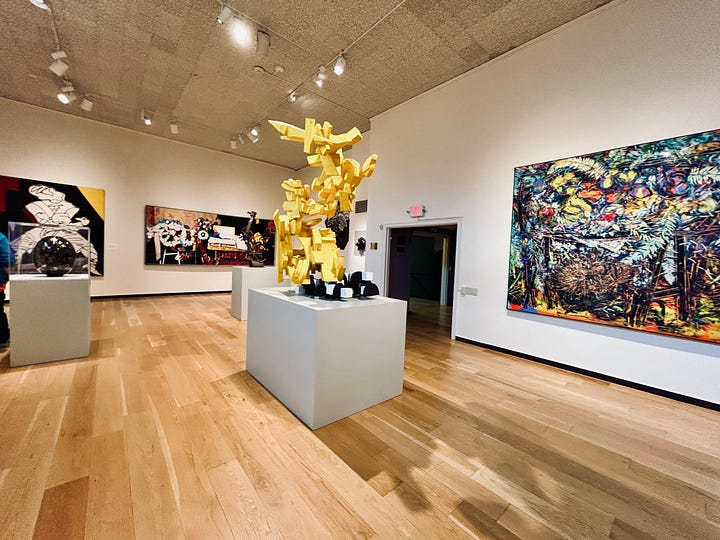 galleries, display, exhibits, floor, walls