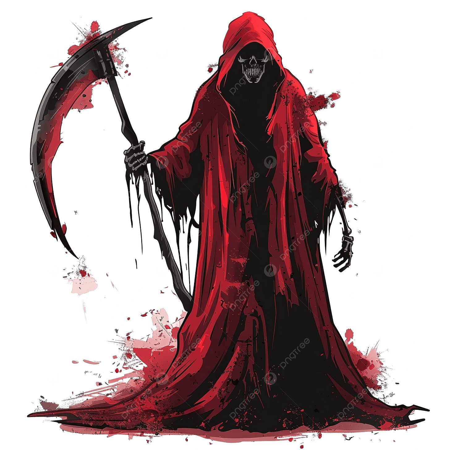 Red Grim Reaper Pictures See You Soon Grim Reaper Patch, Red, Black,