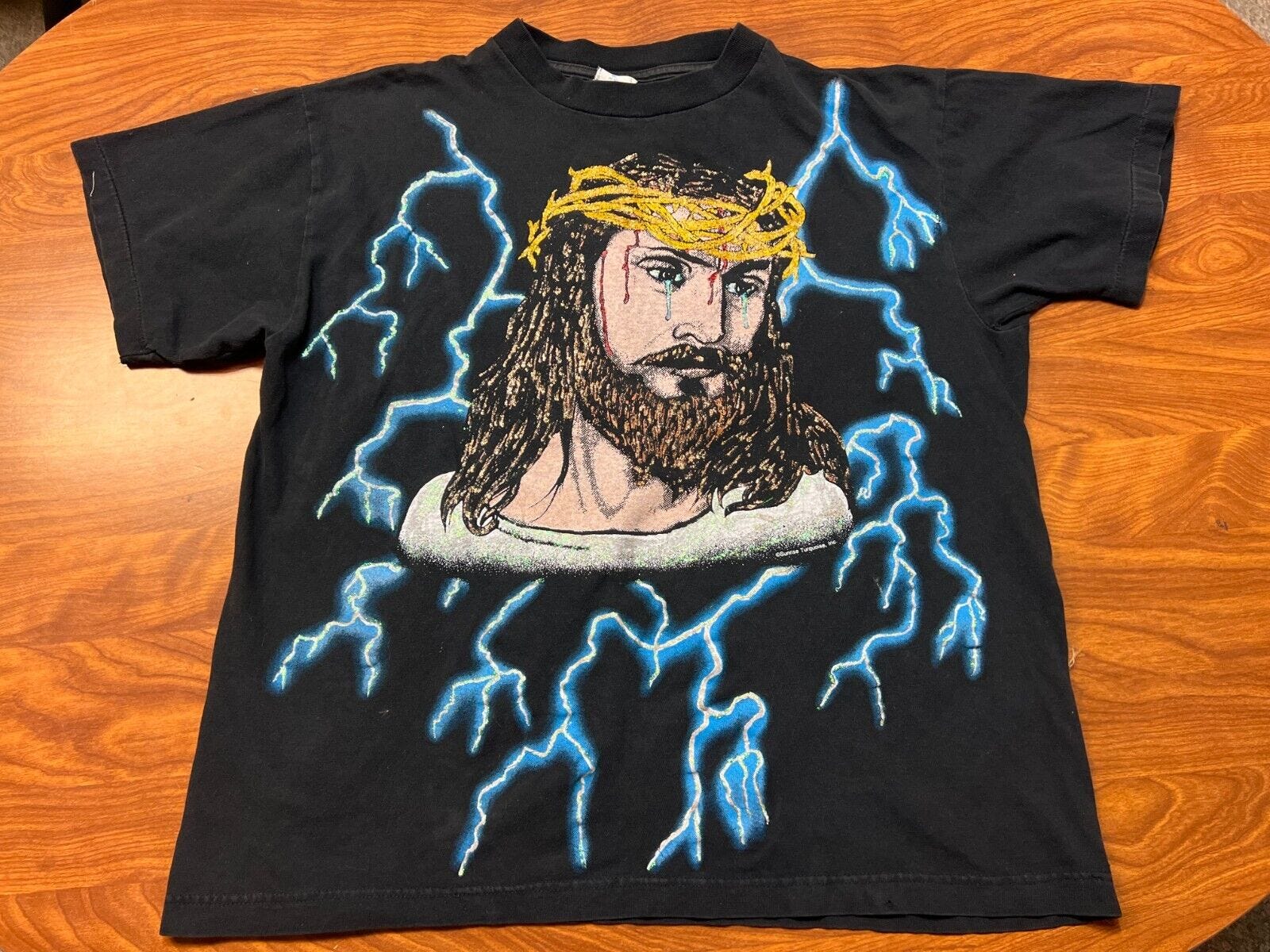 Jesus American Vintage Thunder T-Shirt Lightning - thunder 