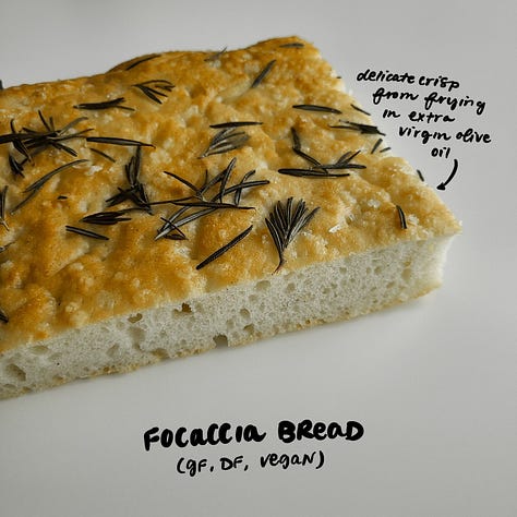 gluten-free rosemary focaccia