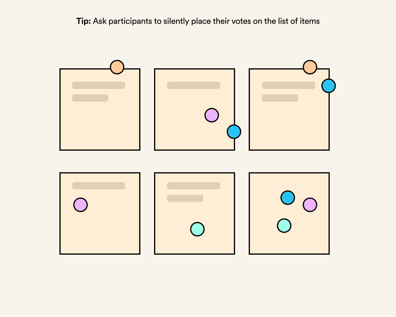 Pocket Chart Voting Example Workshop: Dot voting and the right number of votes
