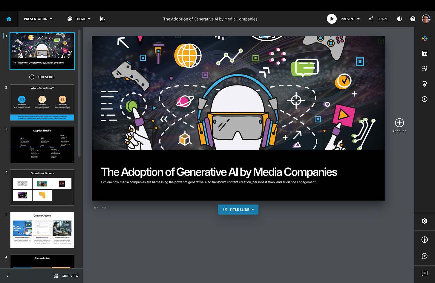 Screenshot of Beautiful.ai