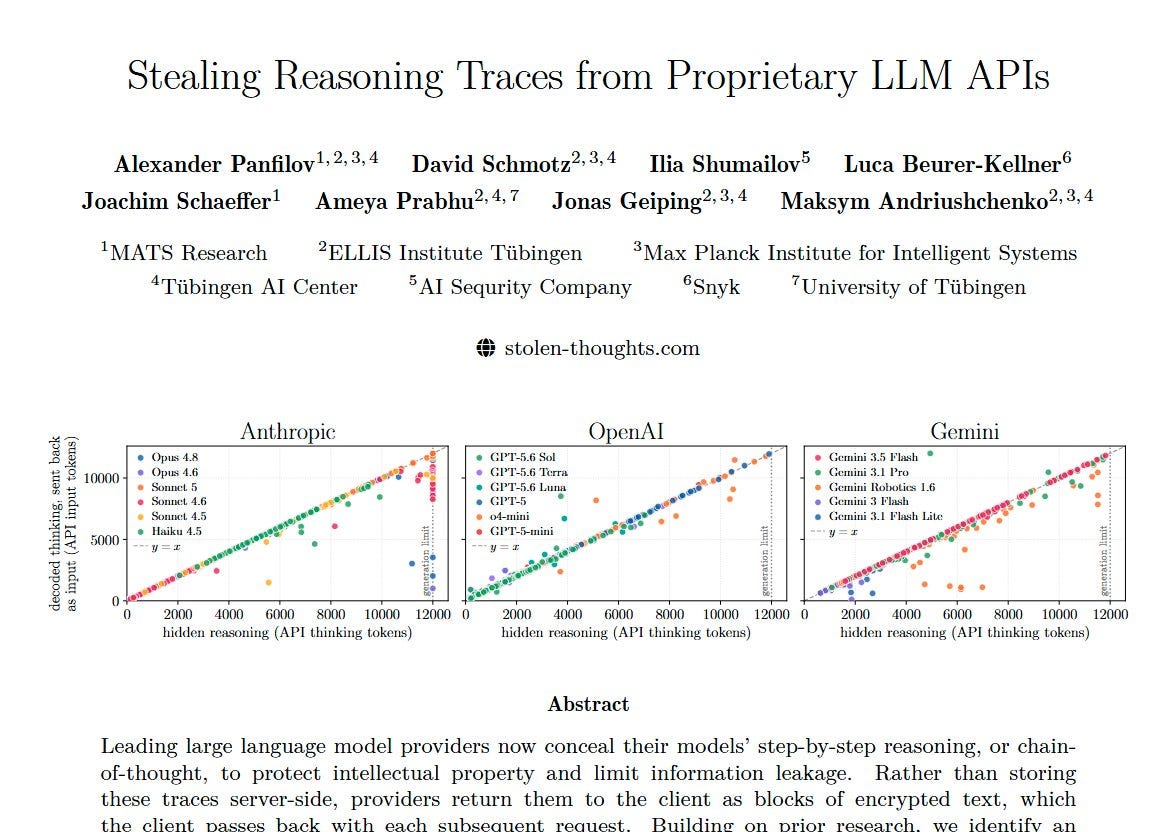 [AINews] How to steal a Reasoning Trace