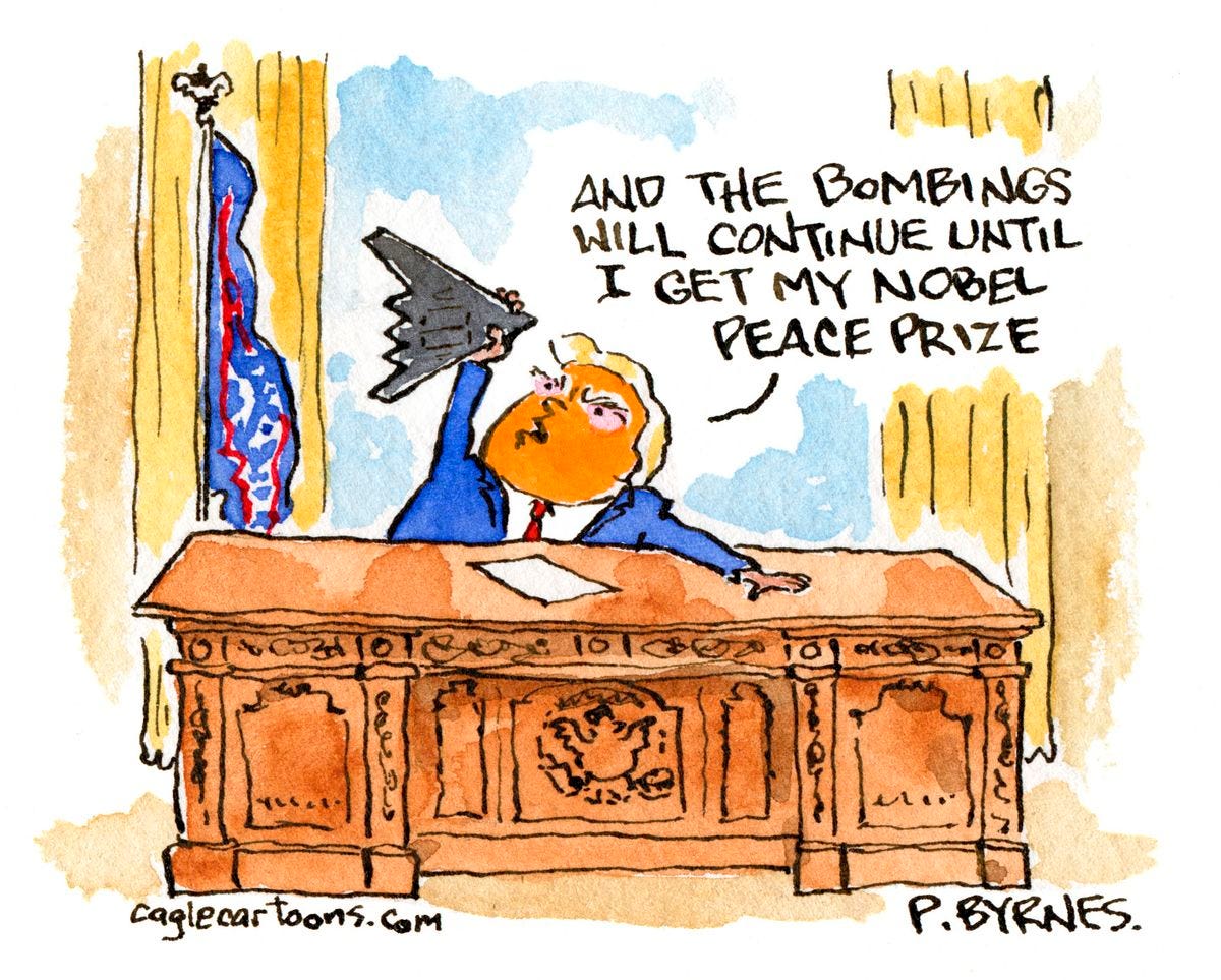 Trump’s Nobel Hustle