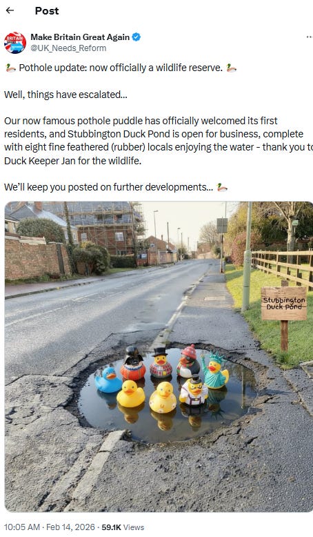 Britain’s neglect leads to lavish Stubbington rubber ducky pond. Britain’s neglect leads to lavish Stubbington rubber ducky pond.