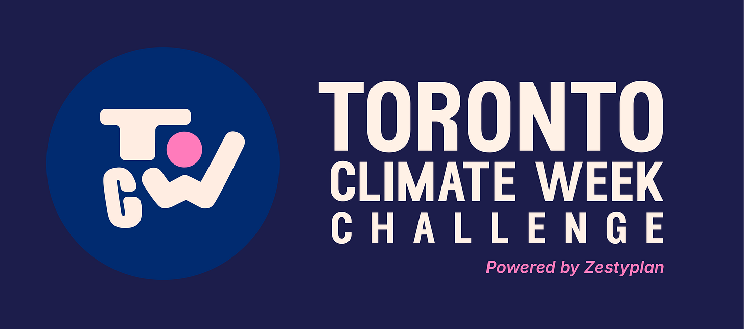 Toronto Climate Week Challenge logo Toronto Climate Week Challenge logo