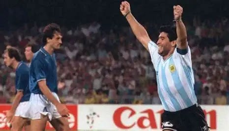 Image result for maradona italia 90
