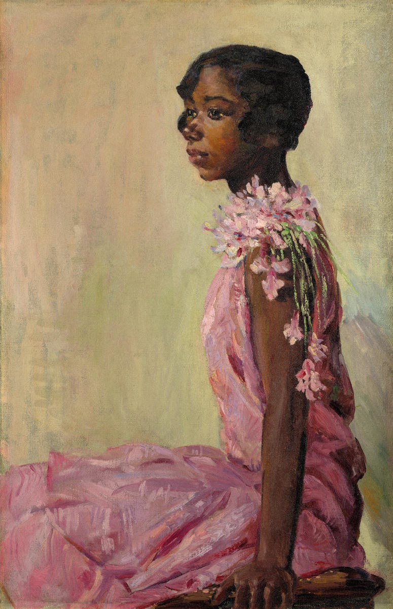 Girl in Pink Dress by Laura Wheeler Waring | Paper Print | Met Custom Prints