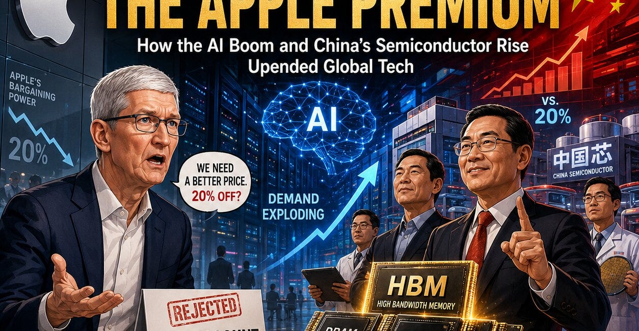 The End of the Apple Premium: How the AI Boom and China's Semiconductor Rise Upended Global Tech.