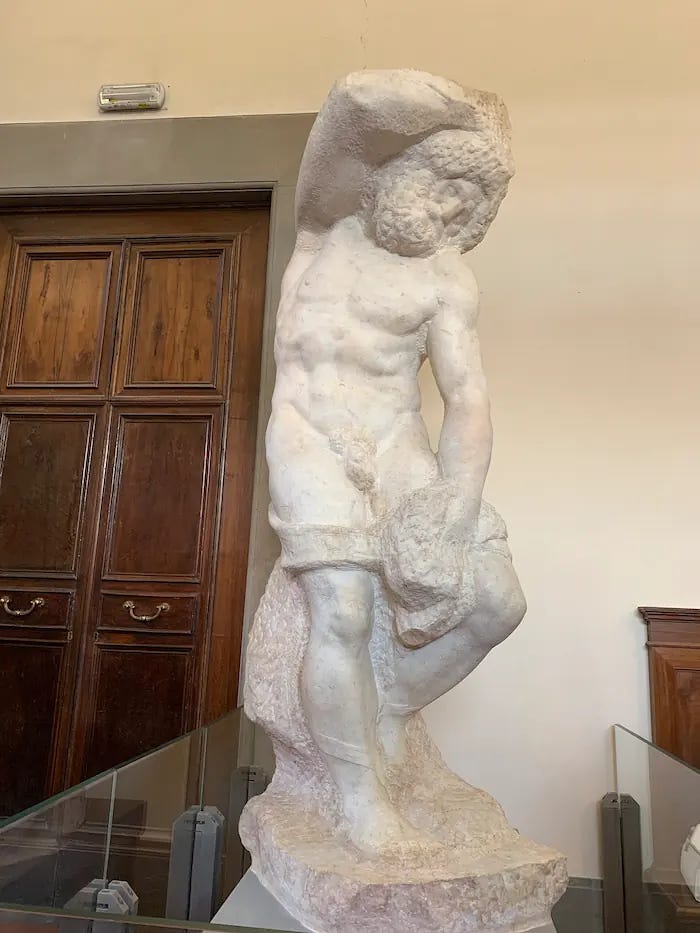 The Bearded Slave by Michelangelo. Credit: Gabriela chavarro / Wikimedia Commons The Bearded Slave by Michelangelo. Credit: Gabriela chavarro / Wikimedia Commons