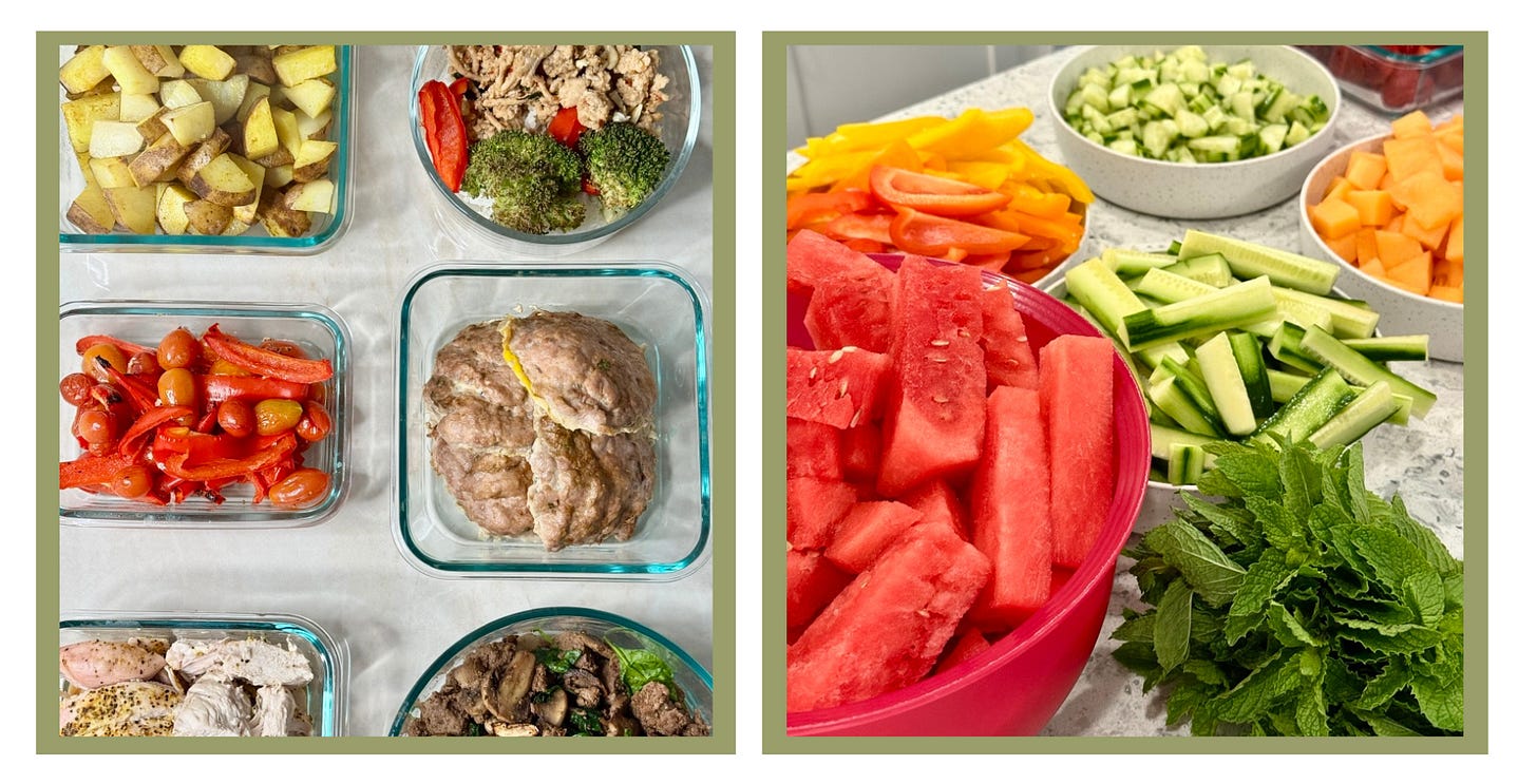 prepped & ready ingredients