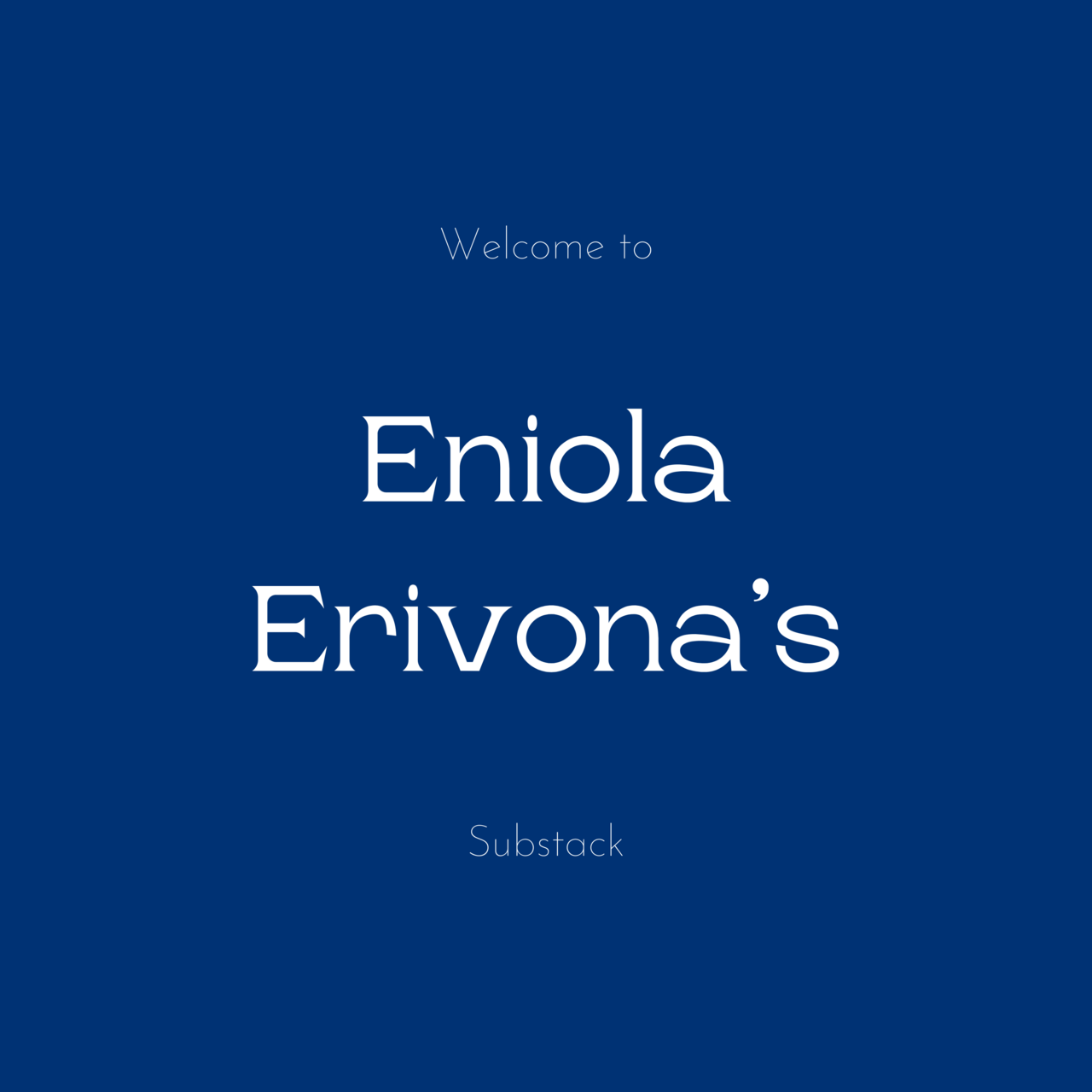 Artwork for Eniola Erivona ✍️