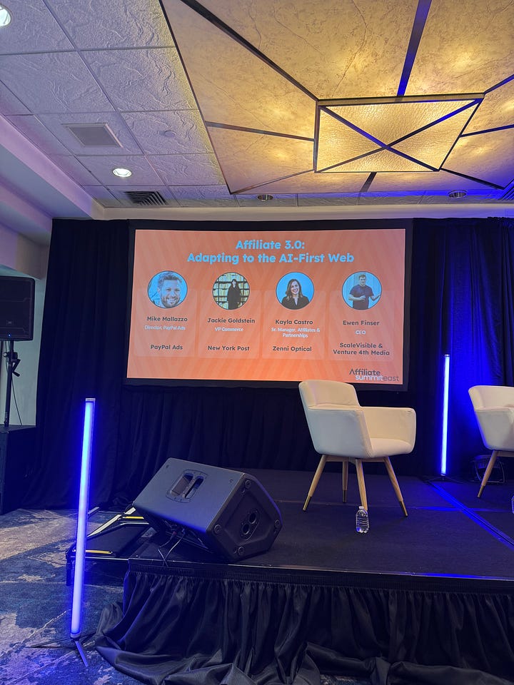 Pictures of Ewen Finser and Sarah Karger and Conference panel