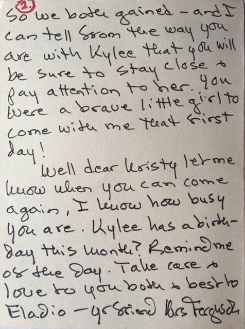 Letter from Ferguson p 2