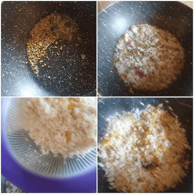 Indori Poha Ingredients