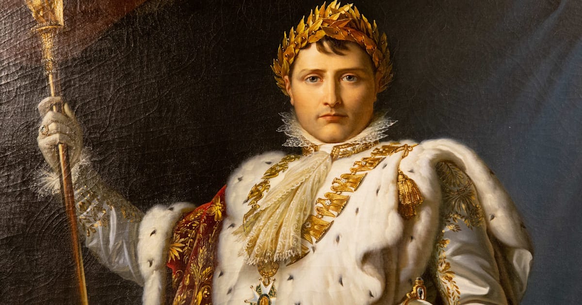 Napoleon all decked up as an Emperor