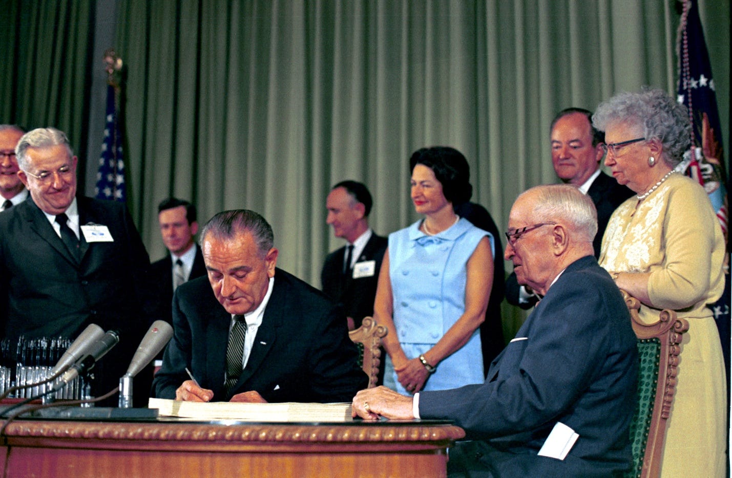 Photo - Signing of the Medicare Bill - LBJ Library