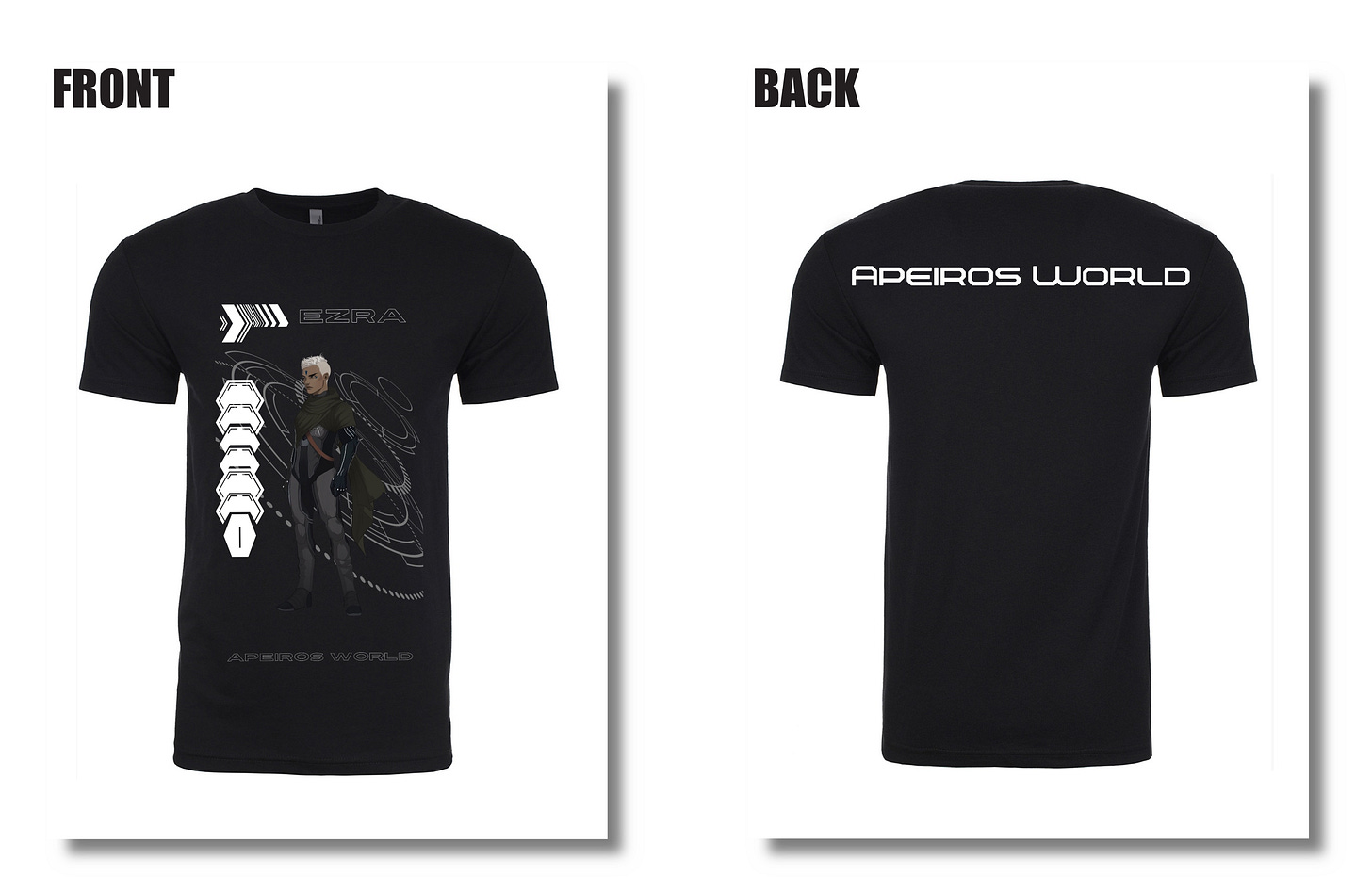 anime shirt mockup