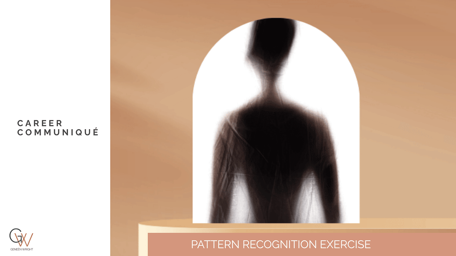 Abstract illustration of a blurred human figure standing within an arched architectural frame on a muted background, conveying anonymity, ambiguity, and the tension between visibility and accountability in leadership.