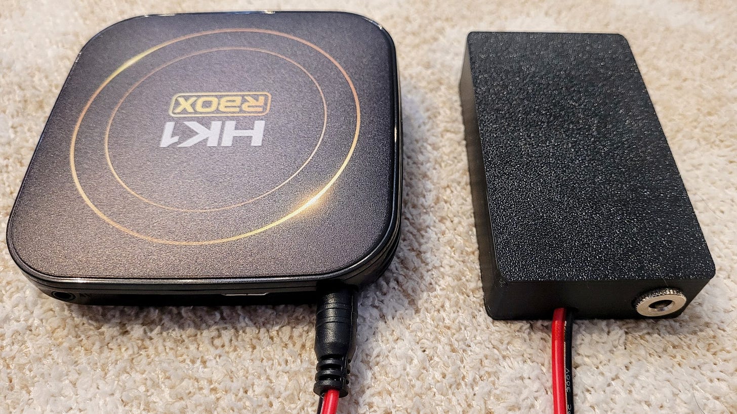 Connections to and from the N0LSR backup battery