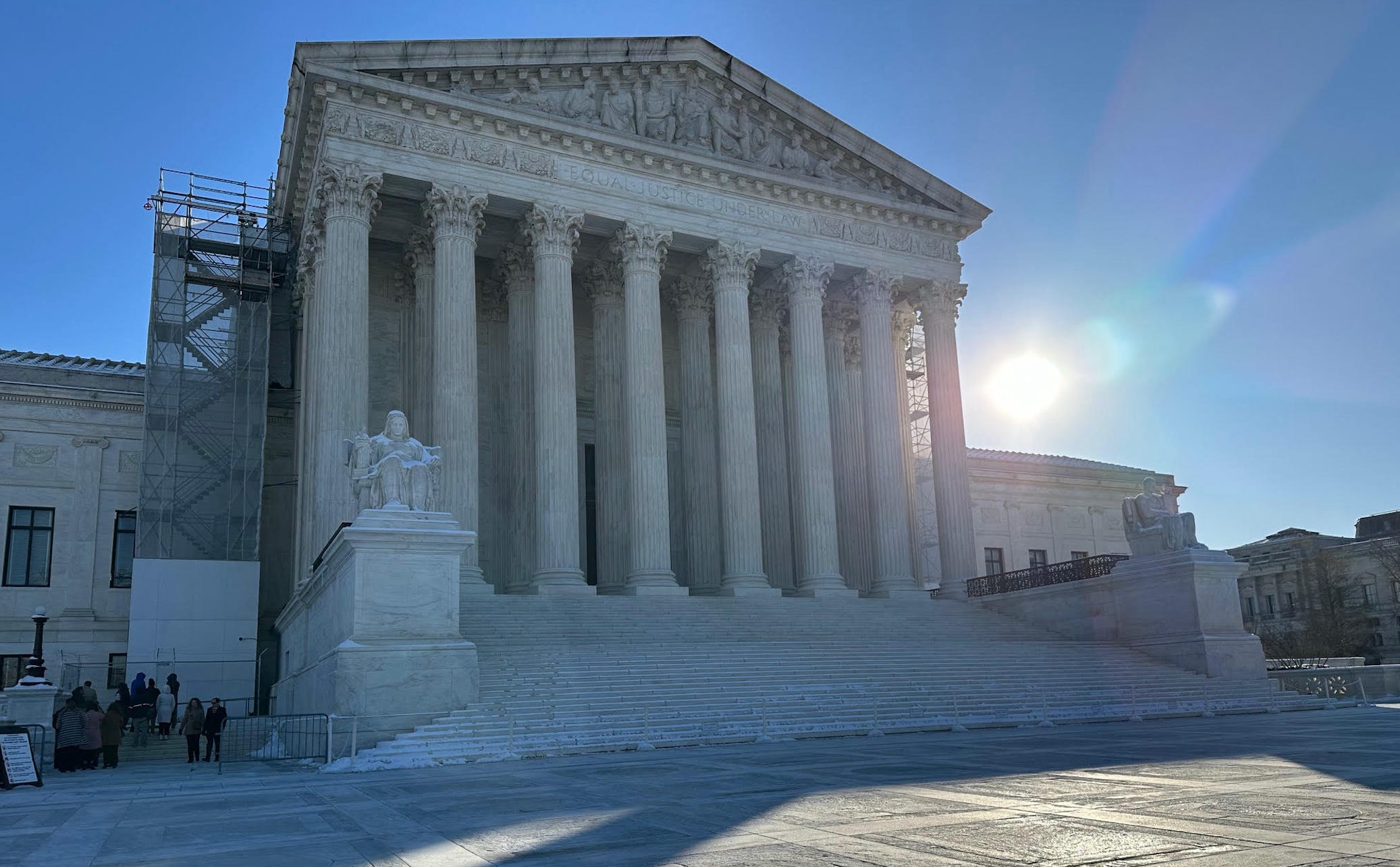 The Supreme Court in the morning light.