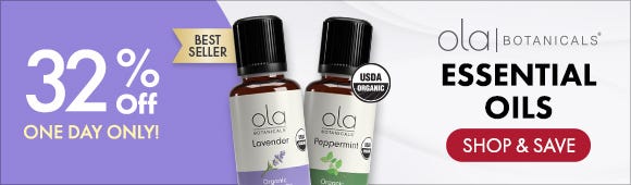 Get 32% Off on Ola Botanicals® Essential Oils