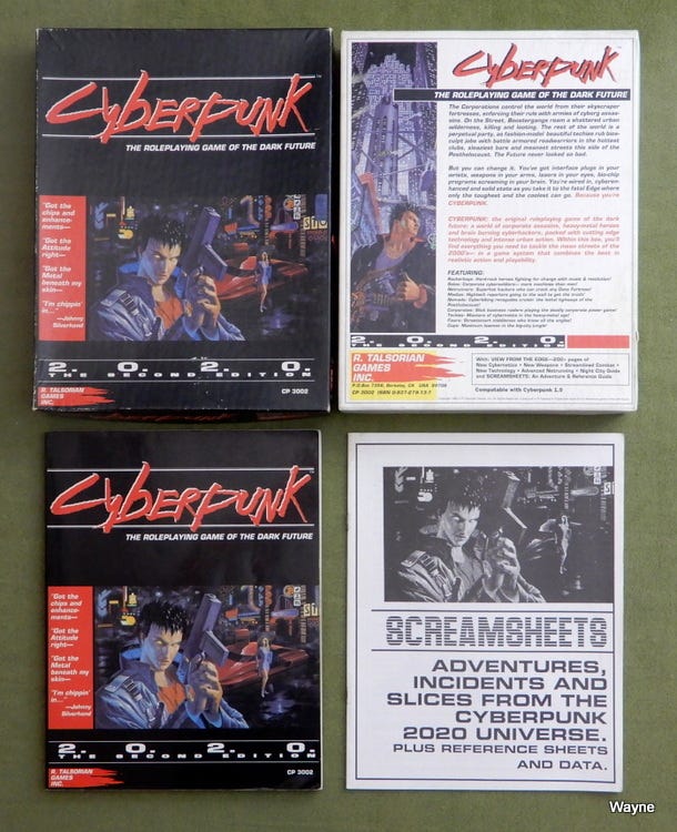 Cyberpunk 2020 box set (1990) – Wayne's Books