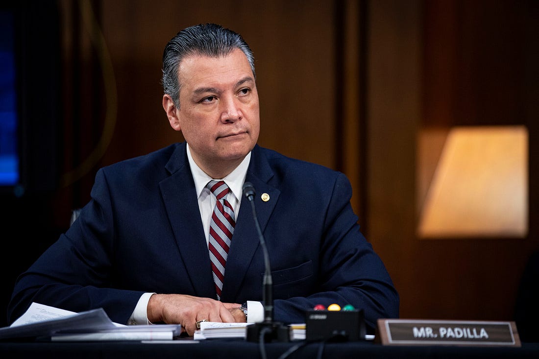 California's First Latino Senator, Alex Padilla, Wants an Immigration  Overhaul Now - The New York Times