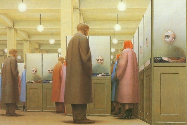 Government Bureau, 1956 - George Tooker