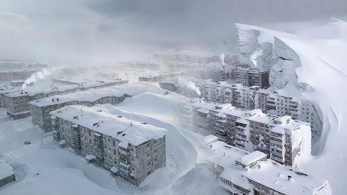 Snow Apocalypse in Russia! Kamchatka Buried Under Snow Higher Than  Buildings After Cyclone