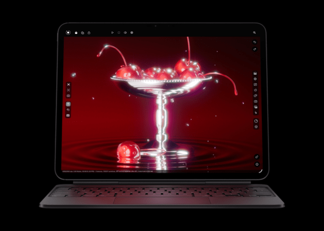 The new iPad Pro incorporates a third-generation ray-tracing engine for superfast 3D rendering in apps like Octane X.