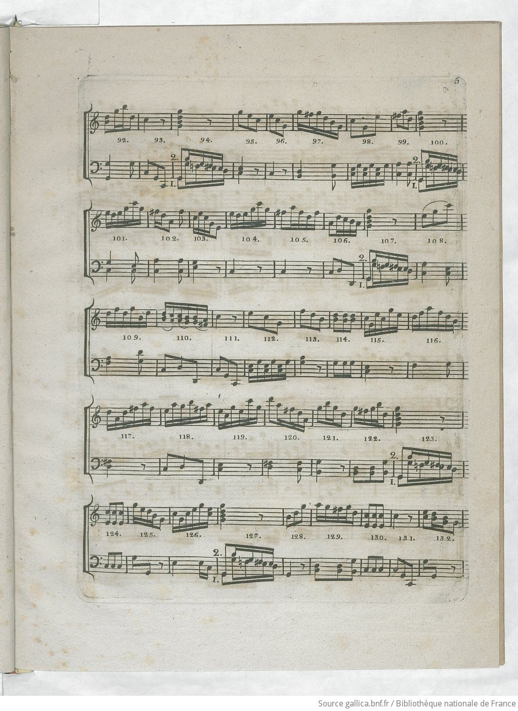 Instruction pour composer autant de Walzes que l'on veut par le moyen de deux dez sans avoir la moindre connaissance de la musique ou de la composition par W. A. Mozart - View 15 - Page 5