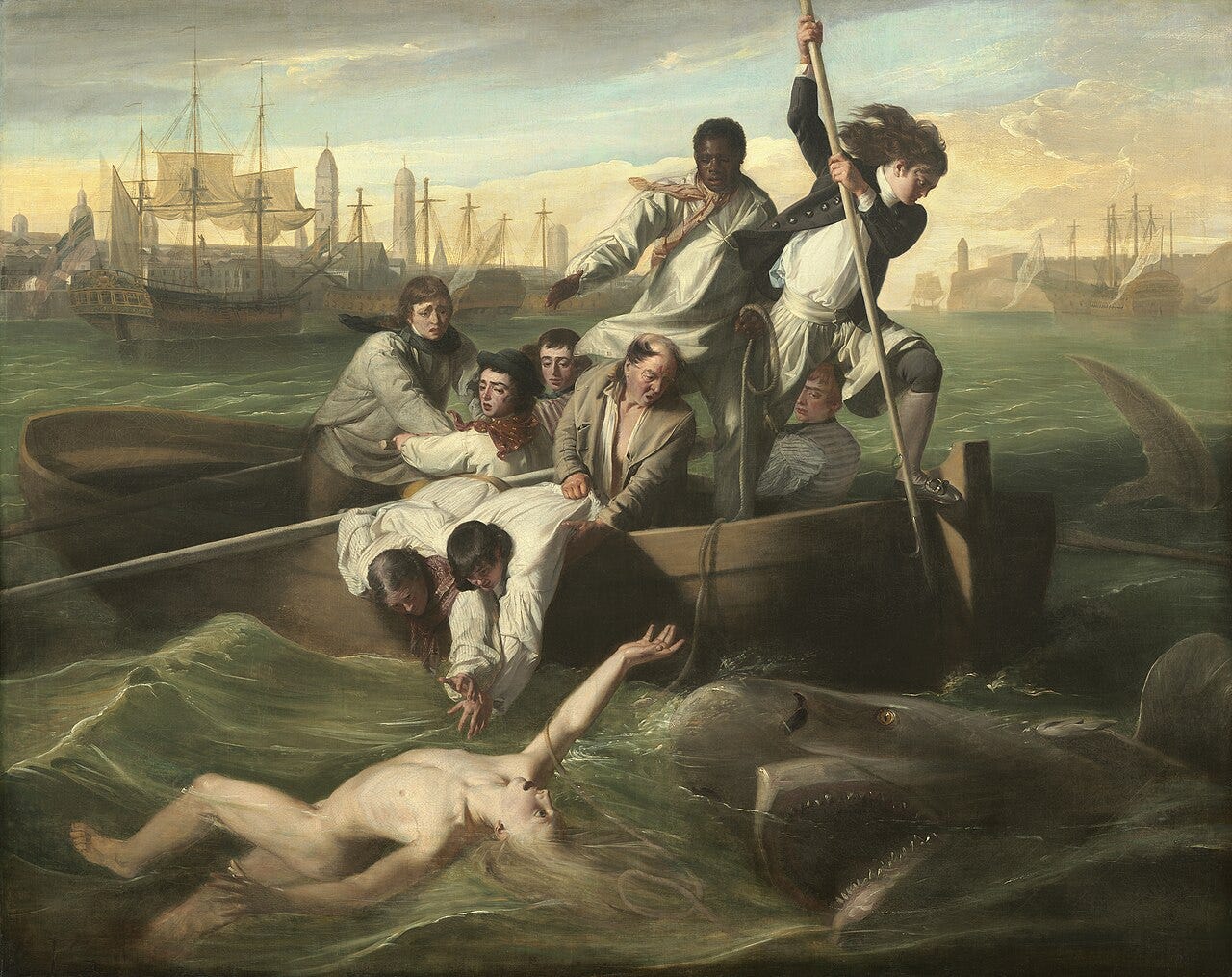 Watson and the Shark, John Singleton Copley, 1778 Watson and the Shark, John Singleton Copley, 1778