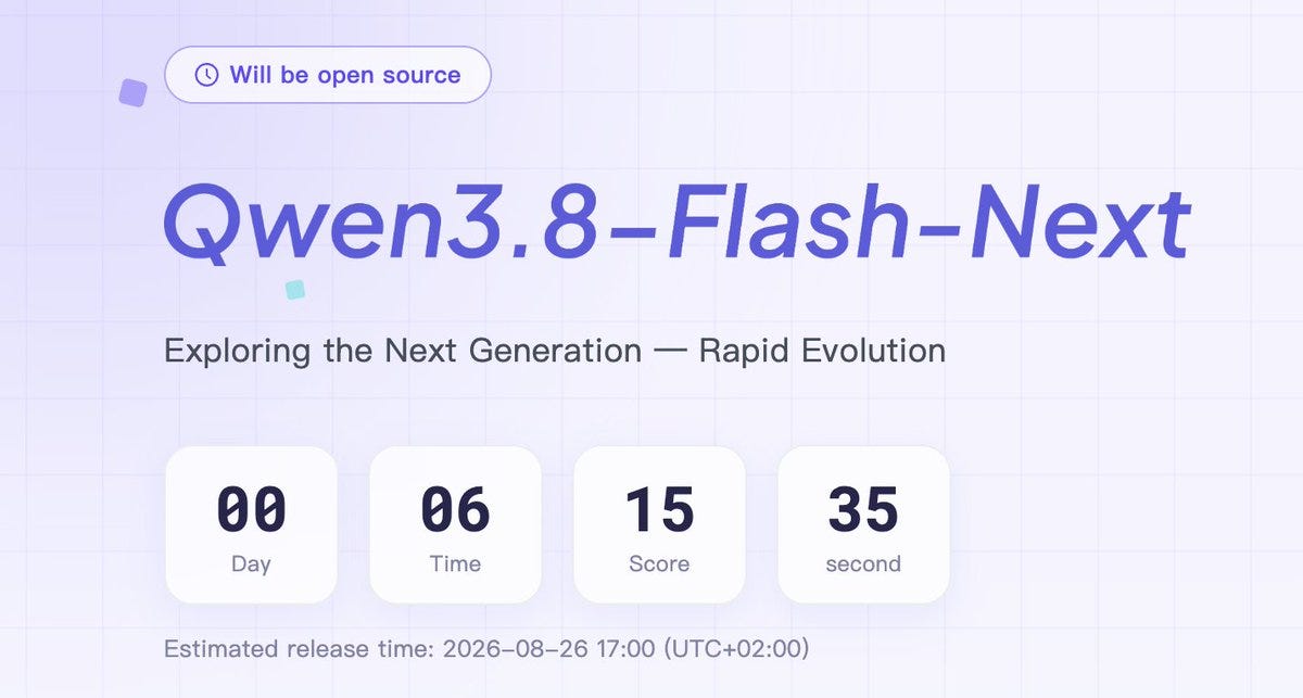 Alibaba stellt Qwen3.8-Flash-Next als Vorschau auf Qwen4 bereit: 176 Milliarden gespeicherte Kapazität, nur 6 aktiv