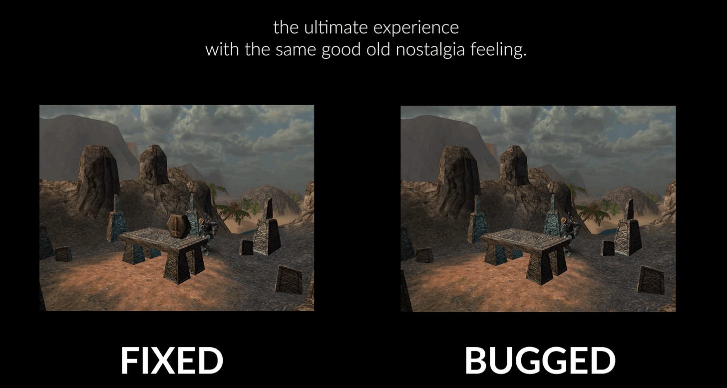 Screenshot showing a fixed bug relating to a Rune in Ultima IX: Ascension Screenshot showing a fixed bug relating to a Rune in Ultima IX: Ascension
