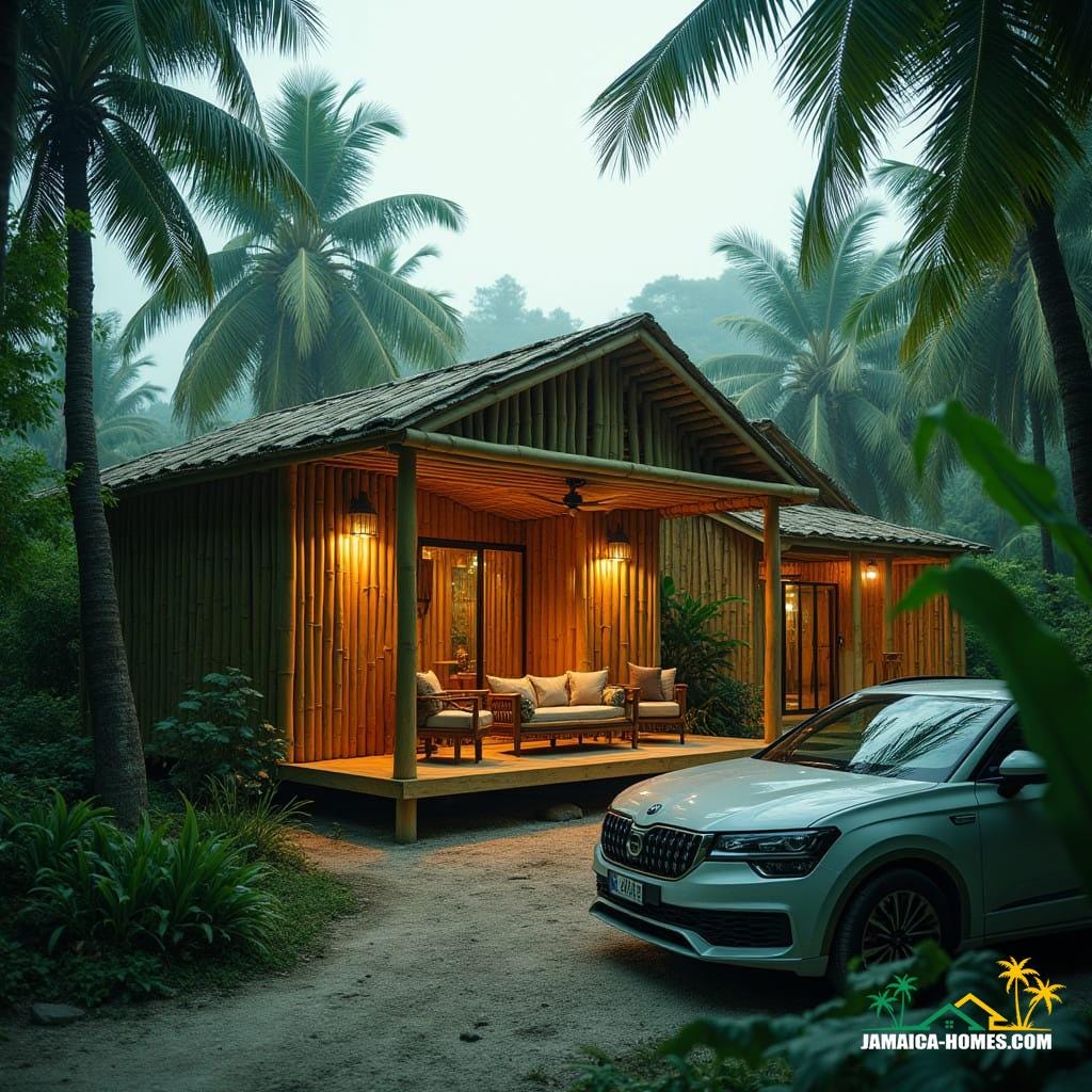 Beatiful modern h bamboo home in jamaica