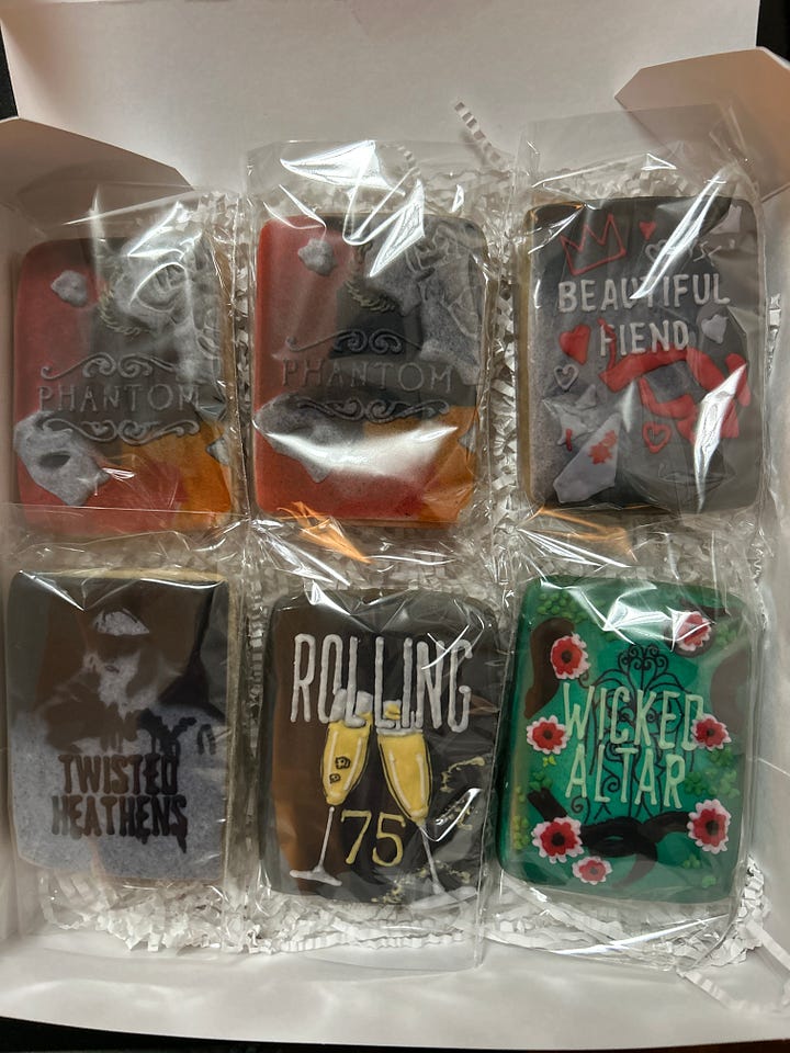 Phantom book and Bookish Cookies