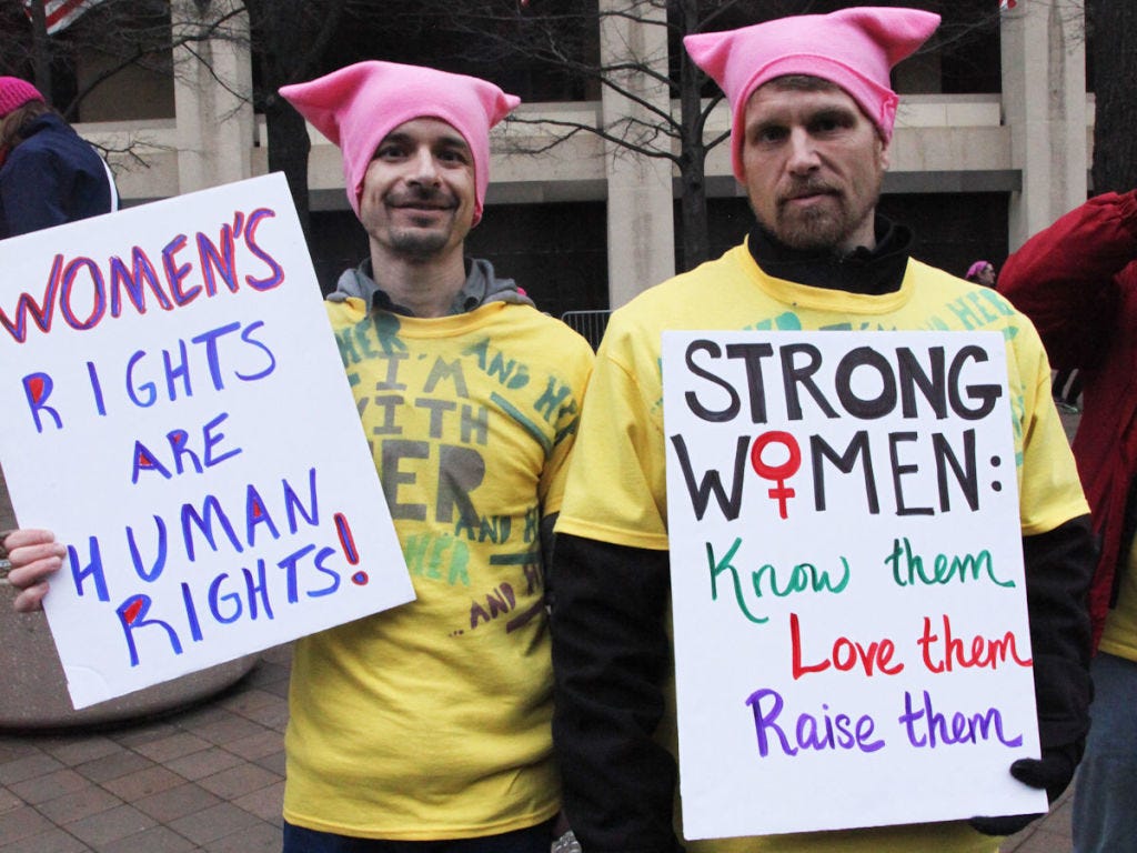 Men At the Women's March On Washington - Photos of Men at the Women's March Men At the Women's March On Washington - Photos of Men at the Women's March