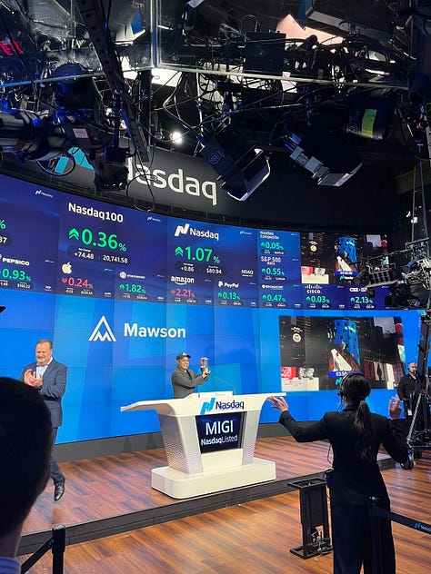 Rahul Mewawalla Ringing NASDAQ Closing Bell