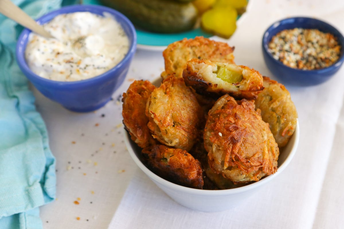 Fried Pickle Latkes