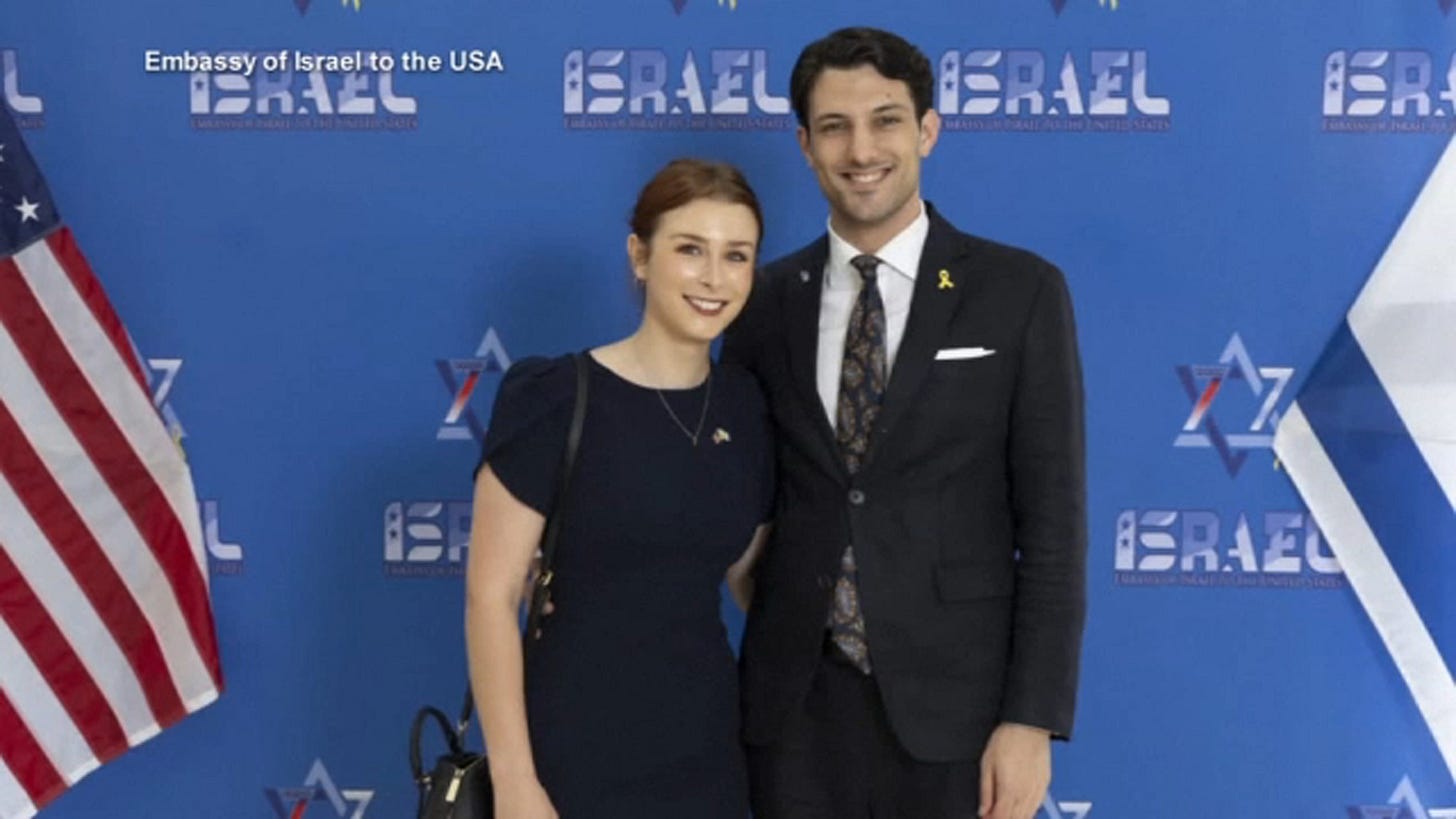 Jewish Museum DC shooting: Israeli embassy staff Yaron Lischinsky, Sarah  Lynn Milgrim shot; suspect identified as Elias Rodriguez - ABC7 New York