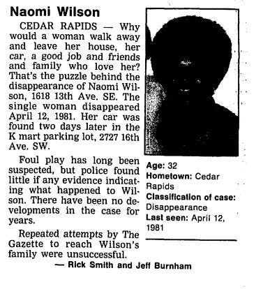 Naomi Wilson Missing 1 Naomi Wilson Missing 1