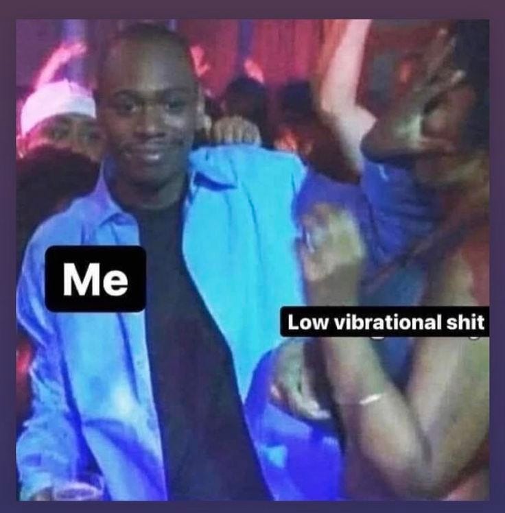 This may contain: two men sitting next to each other in front of a screen with the words me on it