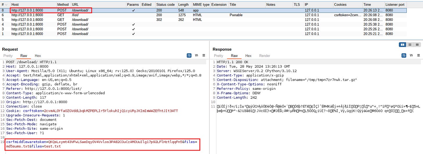 Payload chứa lỗ hổng OS Command Injection