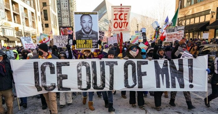 In Photos: ICE Out of Minnesota protest on Jan. 23 in Minneapolis - All  Photos - UPI.com