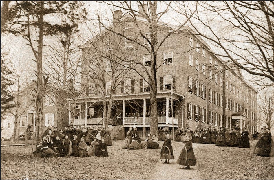 Girls at Westtown Boarding School 1864 Girls at Westtown Boarding School 1864