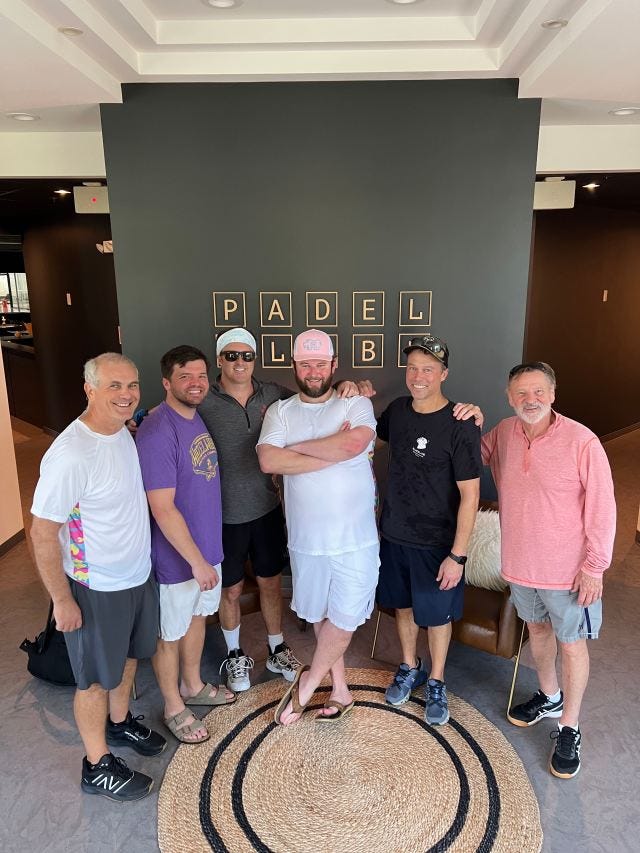 Players at Padel Clube