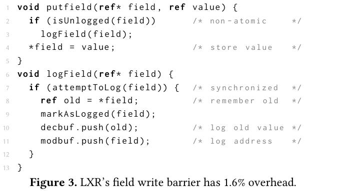 Low-latency, high-throughput garbage collection