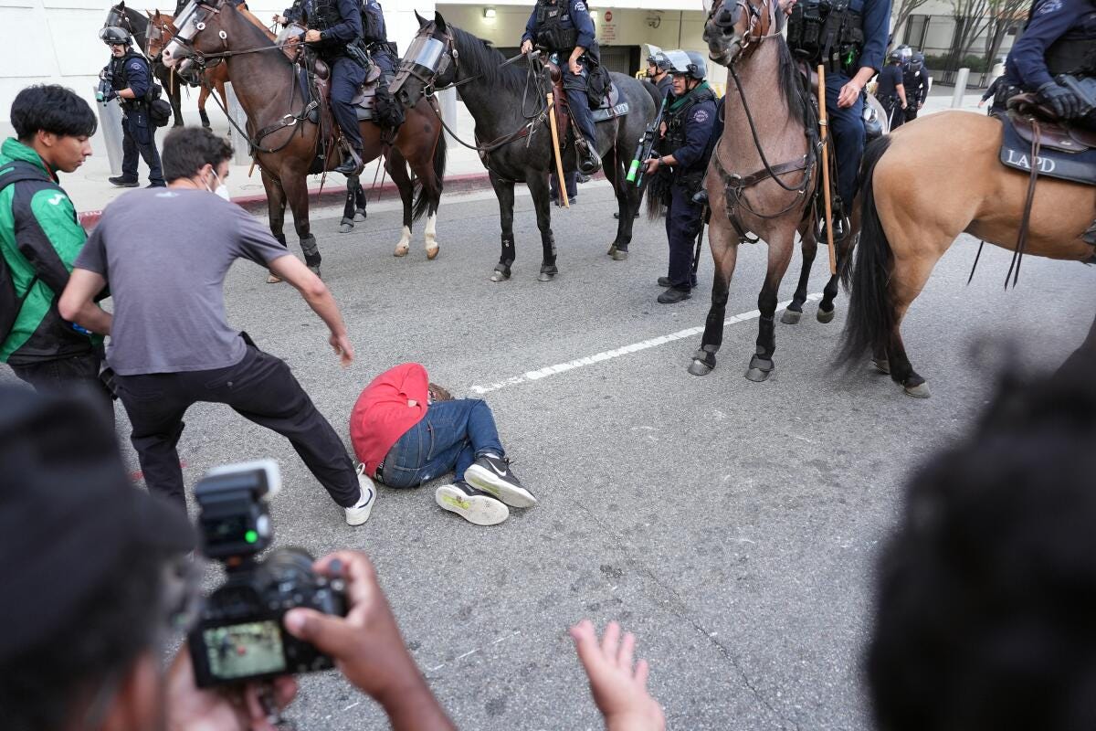 Teen at L.A. 'No Kings' rally shot, blinded by DHS agent, attorney says - Los Angeles Times Teen at L.A. 'No Kings' rally shot, blinded by DHS agent, attorney says - Los Angeles Times